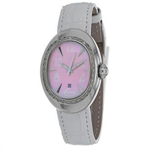 Locman Women's Diamond Nuovo Mother of pearl Dial Watch - 028MOPPKD/WH